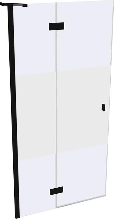 Actual product image Hüppe SolvaPro partially framed swing door, 4-corner, with fixed segment, left-hand mounting, width: 1000m (211 cm, 100 cm)