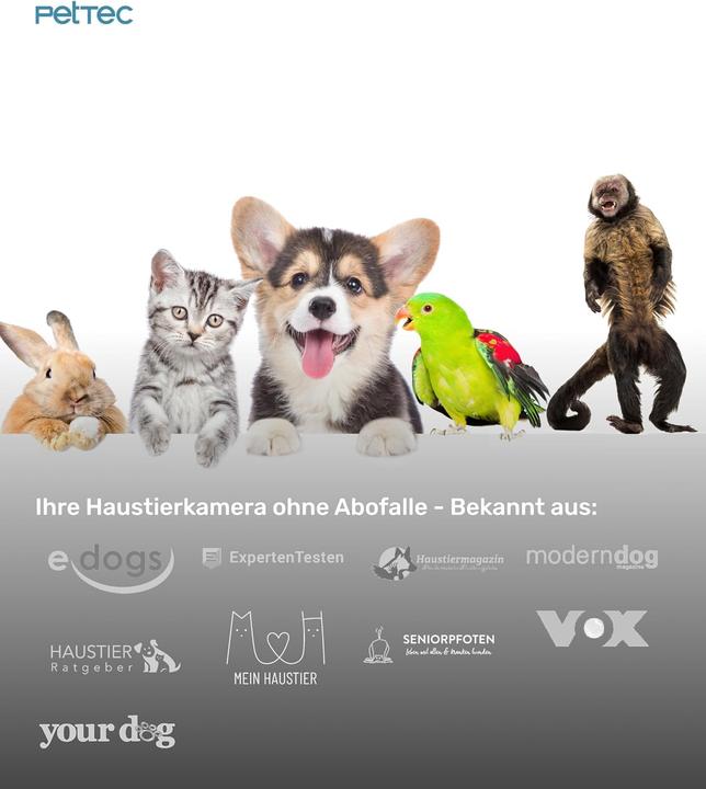 Produktbild PetTec Outdoor Haustierkamera mit 2-Wege-Audio