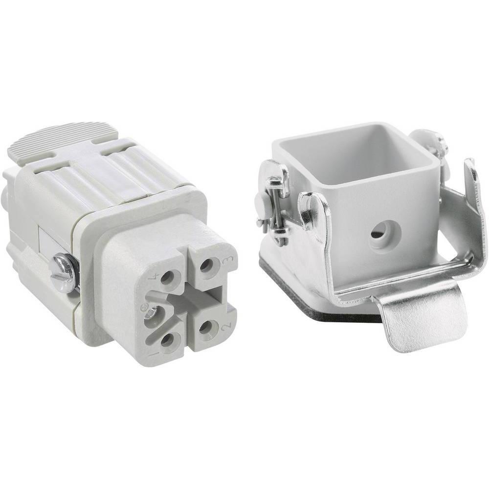 Lapp Steckverbinder-Set EPICKIT H-A 4 75009617 4 + PE Schrauben 1 Set, Elektronikkabel + Stecker, Grau
