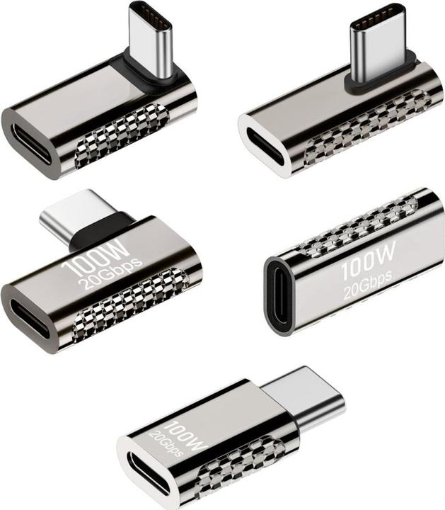 Produktbild PowerGuard 5-in-1 Titan USB-C Adapter Set (USB 3.2 Gen 2x2, 100W, 20 GBit/s) (USB Typ-C)
