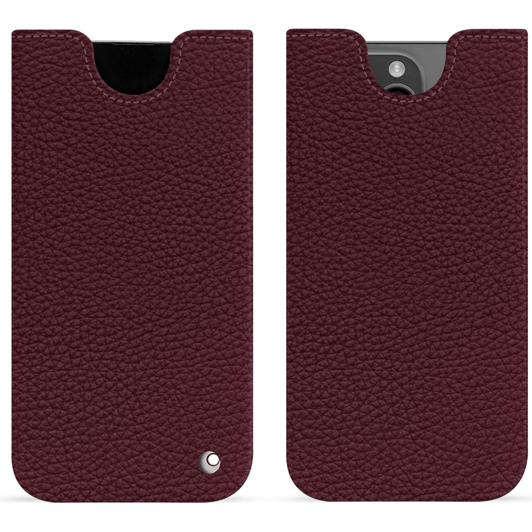 Noreve Lederschutzhülle (Apple iPhone 15 Pro Max), Smartphone Hülle, Violett