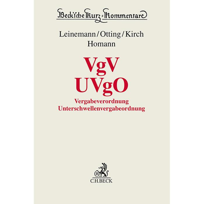 VOL Teil A, Fachbücher von Ralf Leinemann, Olaf Otting, Hanna Bahner, Kristin Beckmann