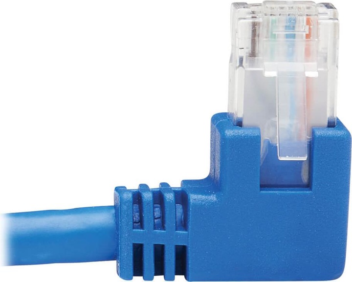 Produktbild Eaton Right-Angle Cat6 Gigabit Molded UTP Ethernet Cable RJ45 Right-Angle M to RJ45m Blue (U/UTP, CAT6, 4.60 m)