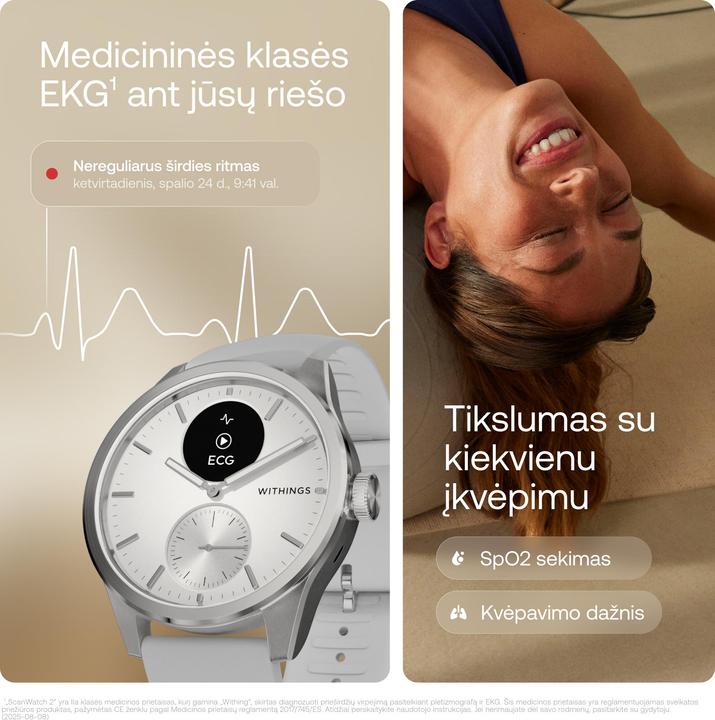 Produktbild Withings ScanWatch 2 (42 mm, nur WLAN)