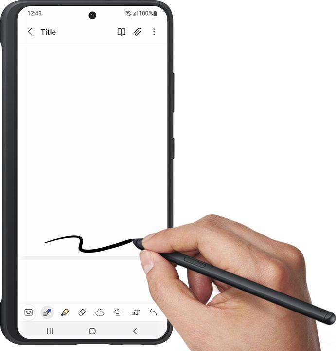Image du produit Samsung Housse en silicone avec porte-stylo S-Pen (Samsung Galaxy S21 Ultra 5G)