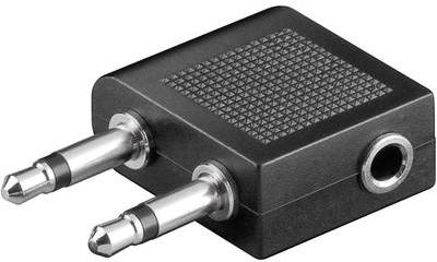 Image du produit SpeaKa Professional Adaptateur jack SpeaKa pour avion 3.5 mm (Séparateur audio)