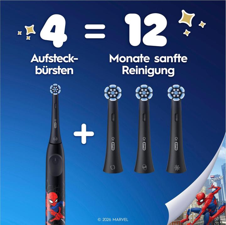 Productafbeelding Oral-B Aufsteckbürsten iO Kids Spiderman 4er Aufsteckbürsten (4x)