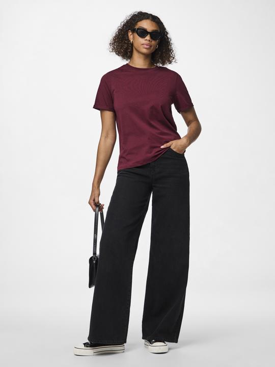 Produktbild Pieces Pcria Ss Fold Up Solid Tee Noos Bc (M)