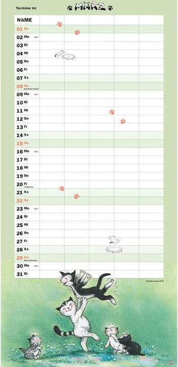 Actual product image Heye Familienplaner (21 x 45 cm)