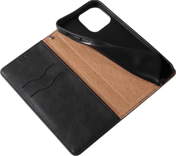 Immagine prodotto Hurtel Custodia con cinturino a calamita per iPhone 12 Pro Max Portafoglio + Mini cordino Ciondolo Nero (Apple iPhone 12 Pro Max)