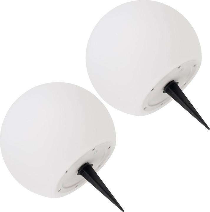 Actual product image Casativo 2er-Set LED-Leuchtkugel mit Fernbedienung, solarbetrieben, RGBW, 60 Lu, IP67, Ø 30 cm (60 lm, IP67)