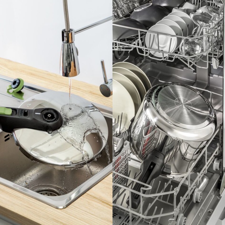 Immagine prodotto Tefal Secure Trendy Pentola a pressione (25 cm, Cucina a vapore, Acciaio inossidabile)