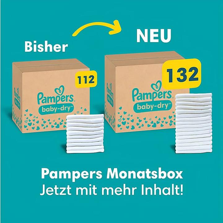 Actual product image Pampers Baby-Dry (Size 7, Monthly box, 132 pcs.)