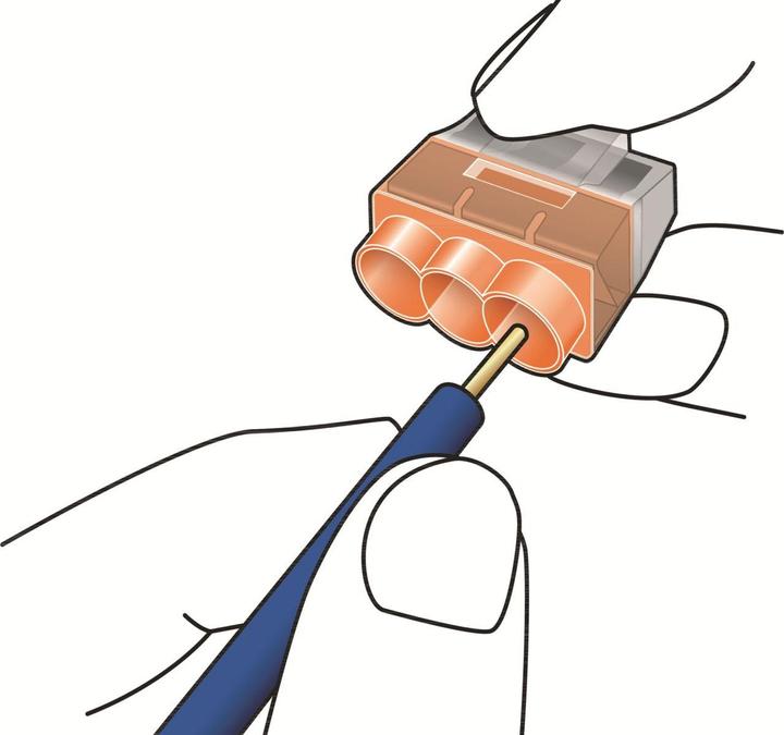 Produktbild HellermannTyton HelaCon Mini 3 Pole Push-in Connector