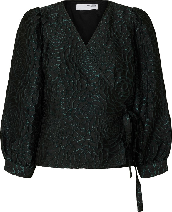 Immagine prodotto Selected Femme Camicetta a portafoglio in jacquard floreale (36)