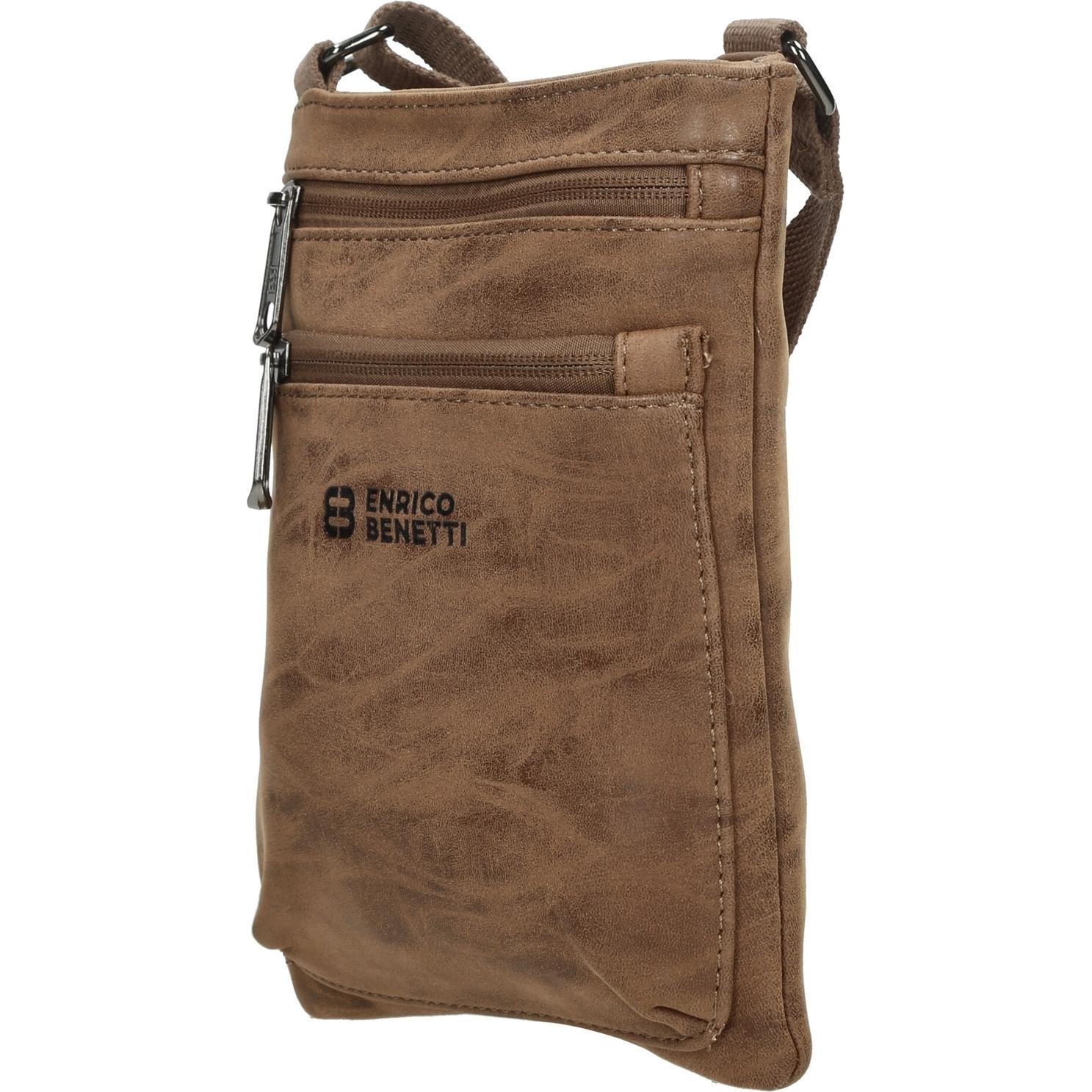 Thumbnail - HTI-Living, Handtasche, Schultertasche Herren Kunstleder Camel, Braun