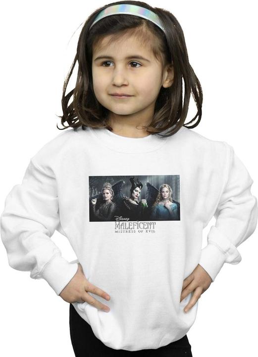 Actual product image Disney Girls Maleficent Mistress Of Evil Character Poster Sweatshirt (116)