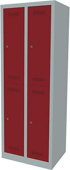 Actual product image Bisley MonoBloc™ wardrobe, double-tiered (61 x 50 x 170 cm)