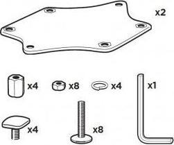 Actual product image Thule T-slot adapter 881