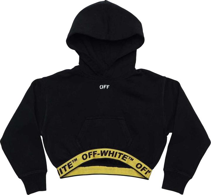 Immagine prodotto Off Felpa Corta con Cappuccio Logo Bambini (140)