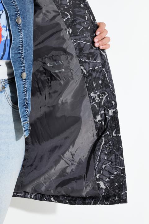 Actual product image Ulla Popken HYPRAR Long-Steppweste, wasserabweisend, Schmetterlinge (54)