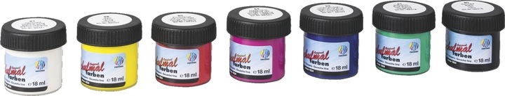 Produktbild Lacufa Lukas 108007 Schulmalfarben, 7 Farben (18ml) (7 Farben, 126 ml)
