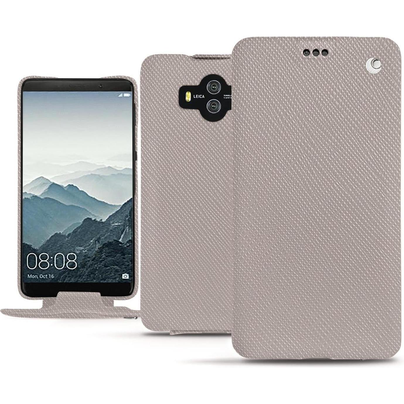 Noreve Lederschutzhülle vertikal (Huawei Mate 10), Smartphone Hülle, Beige