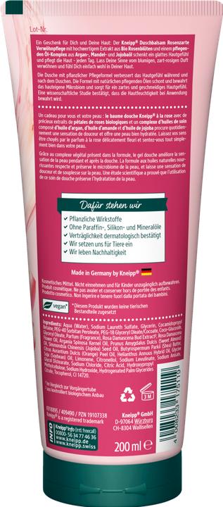 Produktbild Kneipp Duschbalsam Rosenzarte Verwöhnpflege (200 ml)