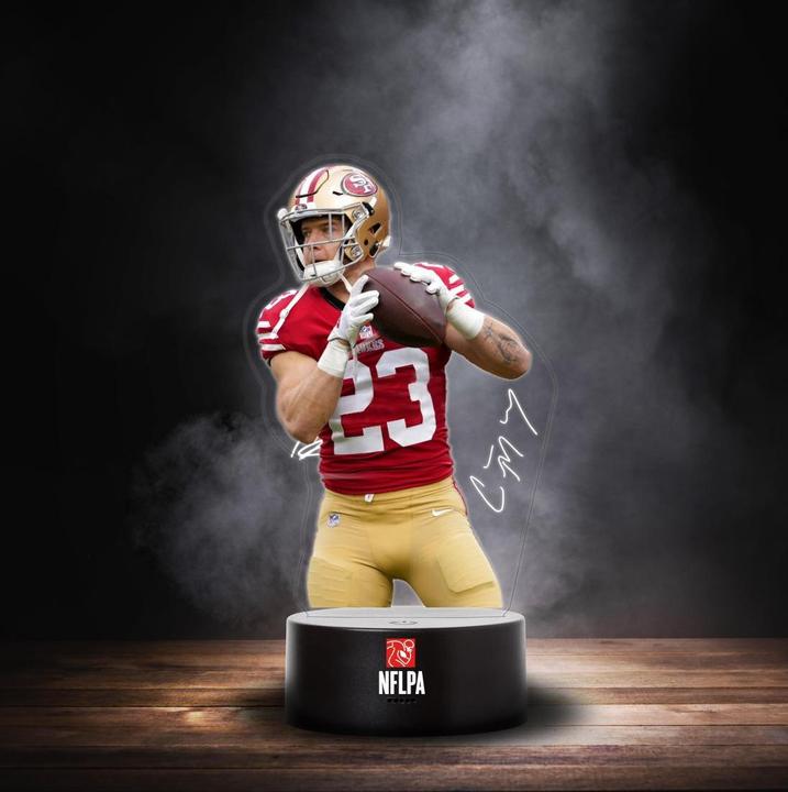 NFL San Francisco 49ers LED light player "MC CAFFREY"