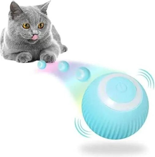 Actual product image PetGravity Smart Rotating Ball Blue (Catmint toy)