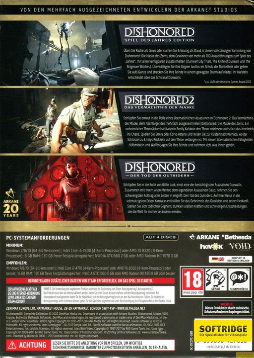 Image du produit Bethesda Dishonored Complete Collection PC (PC, DE)