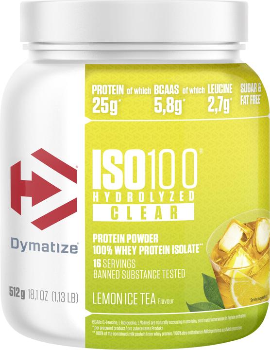 Dymatize DYMISO100HydClearLemonIceTea512g (512 g, 1x)