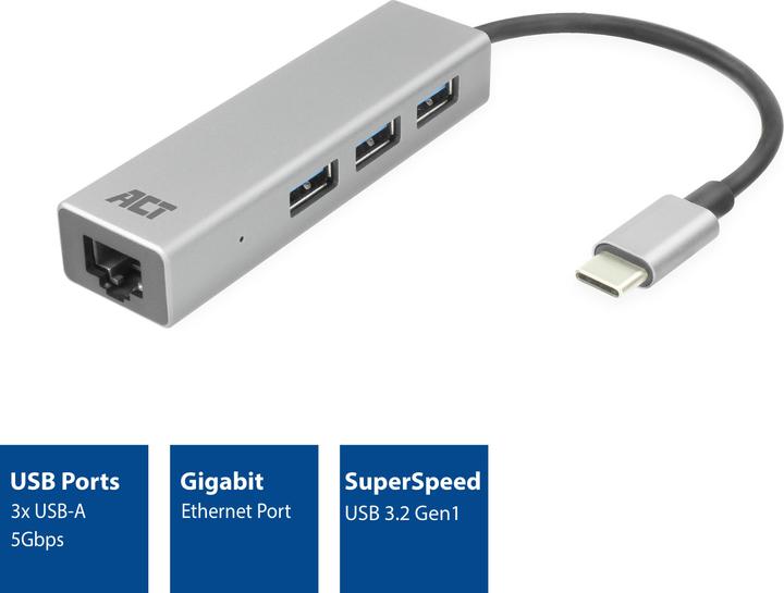 Produktbild ACT AC7055 (USB-C, 3 Ports)