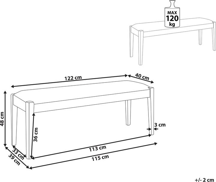 Image du produit Beliani Elyria (122 cm)