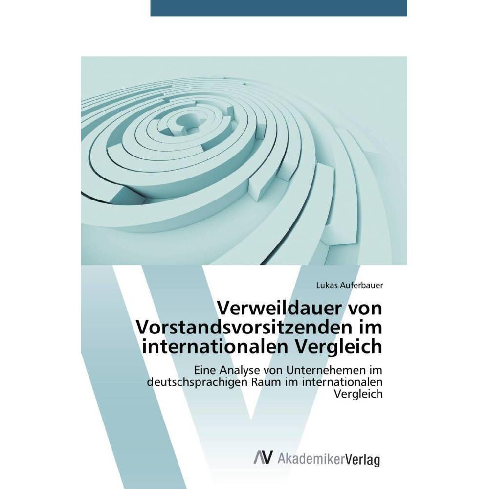 Thumbnail - Verweildauer von Vorstandsvorsitzenden im internationalen Vergleich, Fachbücher