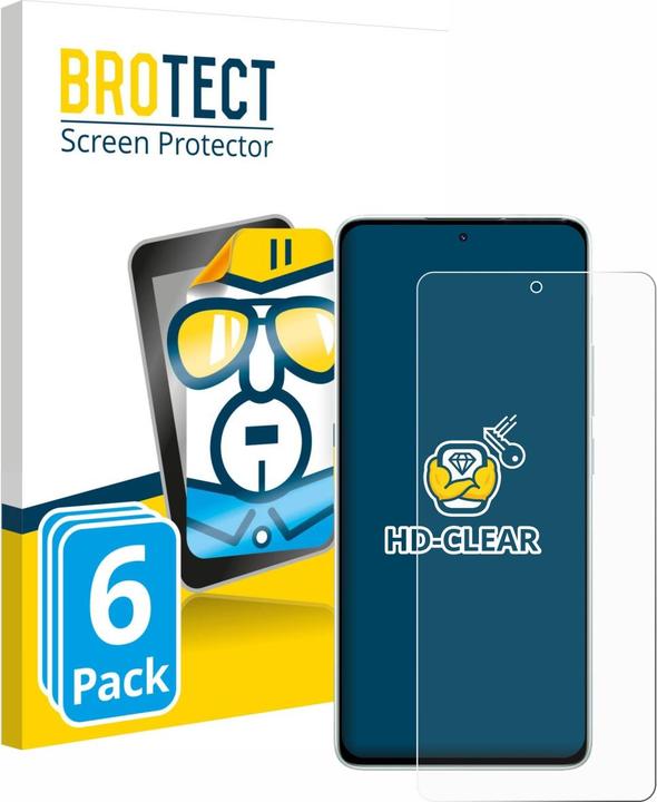 Actual product image BROTECT Screen Protector Clear (6 pcs., Xiaomi Redmi Note 14 5G)