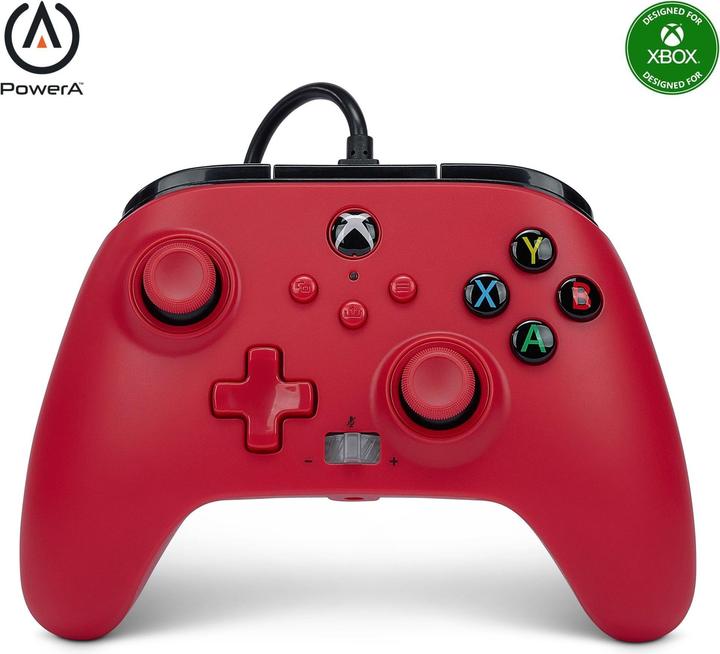 Produktbild PowerA Gamepad Artisan Red do konsoli Xbox Series X|S (XBGP0008-01) (Xbox Series X, Xbox Series S, Xbox One S)