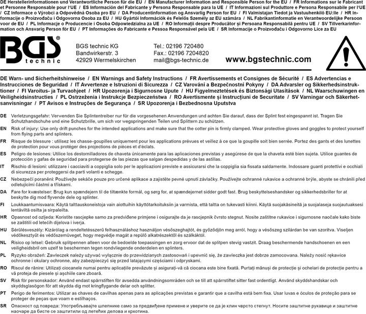 Produktbild BGS Splintentreiber