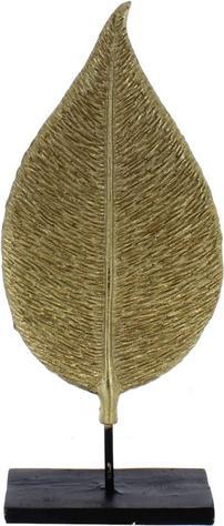 MICA Living Standdeko Blatt - gold - ca. 10,2 x 4,2 x 24 cm
