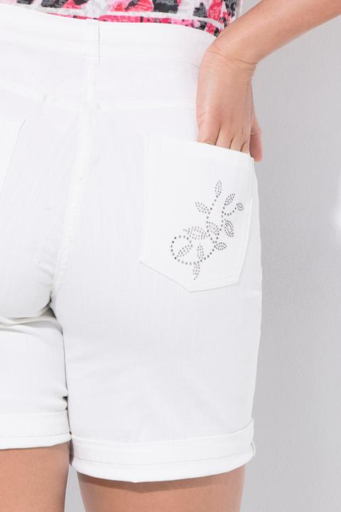 Actual product image Miamoda Jeans-Shorts, Wide Legs, Glitzersteinchen (44)