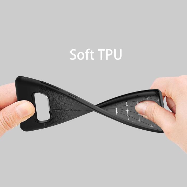 Produktbild Cadorabo TPU Cover Kunstleder Struktur (Samsung Galaxy S10)