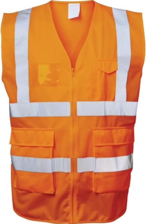Actual product image Safestyle High-visibility waistcoat EWALD size M orange EN ISO 20471 cl. EN ISO 13688 (M)
