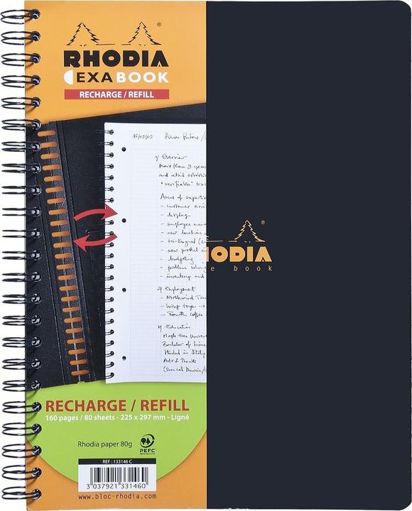 Actual product image Rhodia EXABOOK - Replacement booklets (A4+, Lined, Soft cover)