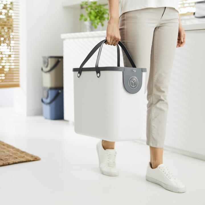 Produktbild Rotho Mülleimer ALBULINO, 25L, weiss sp. (25 l)