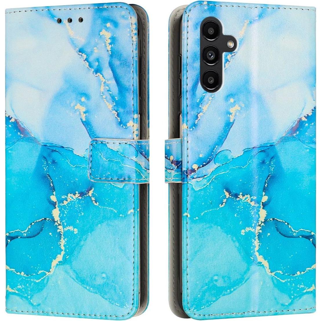 Thumbnail - König Design Hülle Handy Schutz für Samsung Galaxy A04e A34 A54 Case Cover Marmor Tasche Etui (Samsung Galaxy A54 5G), S...