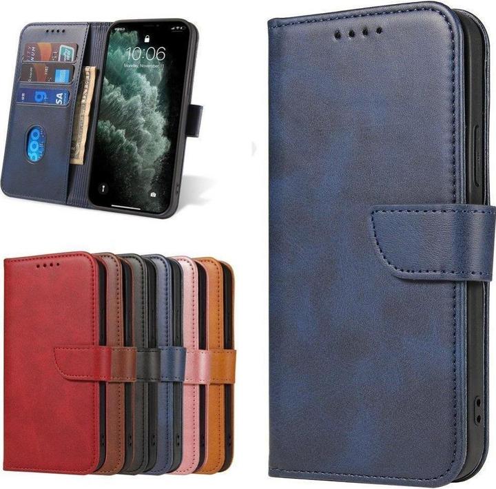 Produktbild Hurtel Magnet Case elegant case case cover with a flap and stand function Poco M4 Pro 5G blue (Xiaomi Poco M4 Pro 5G)