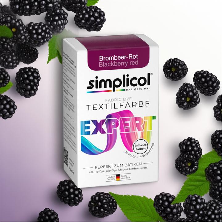 Produktbild Simplicol Textilfarbe expert (Brombeerrot, 150 ml)