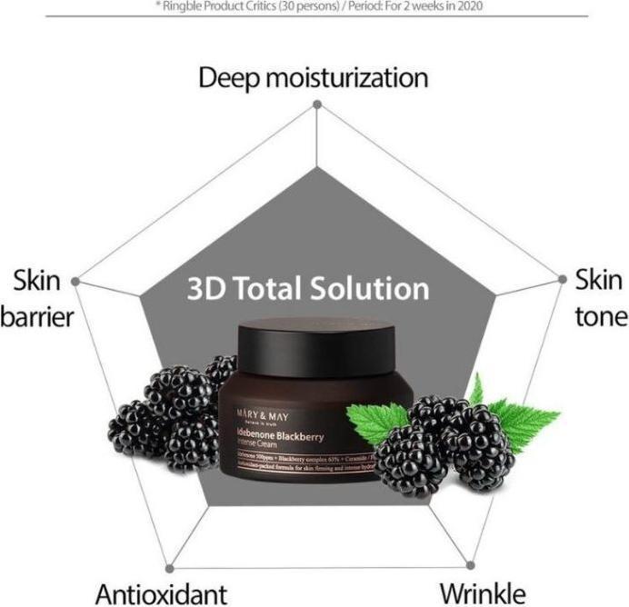 Produktbild Mary&May MARY & MAY - Idebenon Brombeere Intensivcreme 70g (Tagescreme)