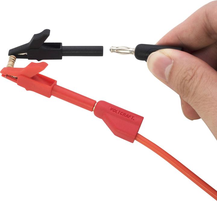 Produktbild Voltcraft Sicherheits-Mini-Krokoklemmen 2er Pack