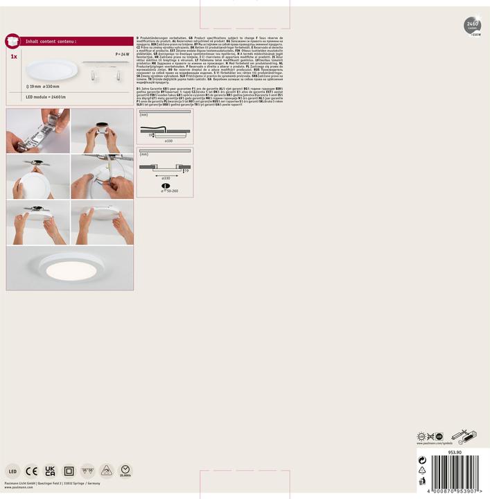 Actual product image Paulmann Cover-it panel (2460 lm)
